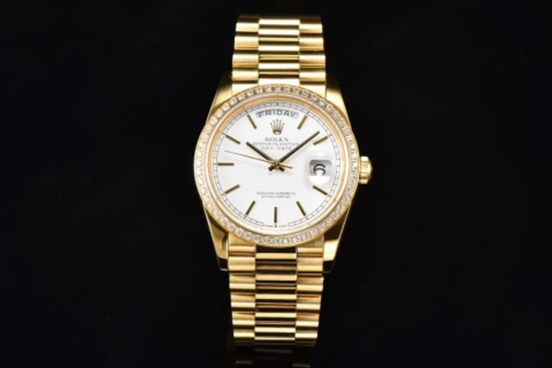 Best Edition with 2836 Automatic Movement Rolex Diary Series 36mm Steel Belt White Watch